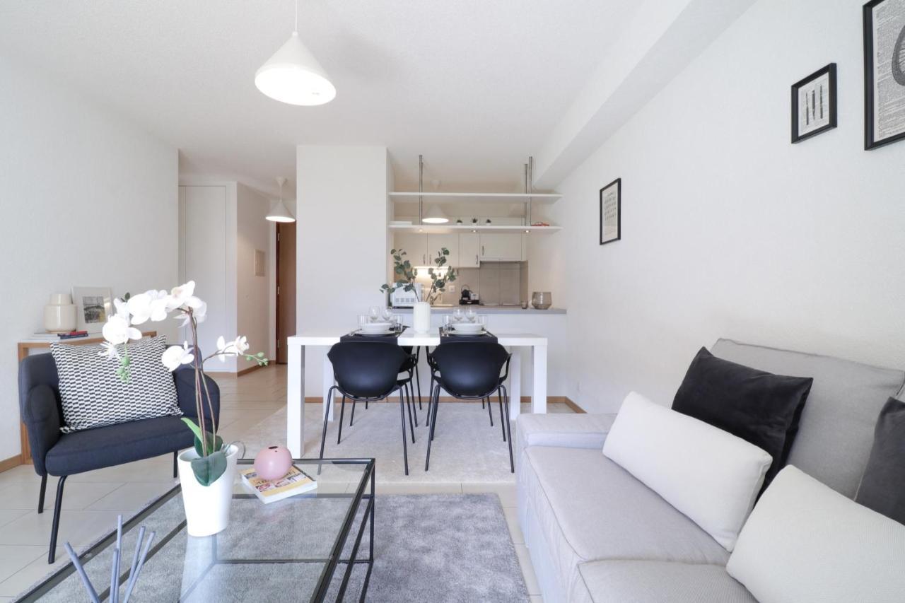 Modern Apartment Close To Martigny Train Station Eksteriør bilde