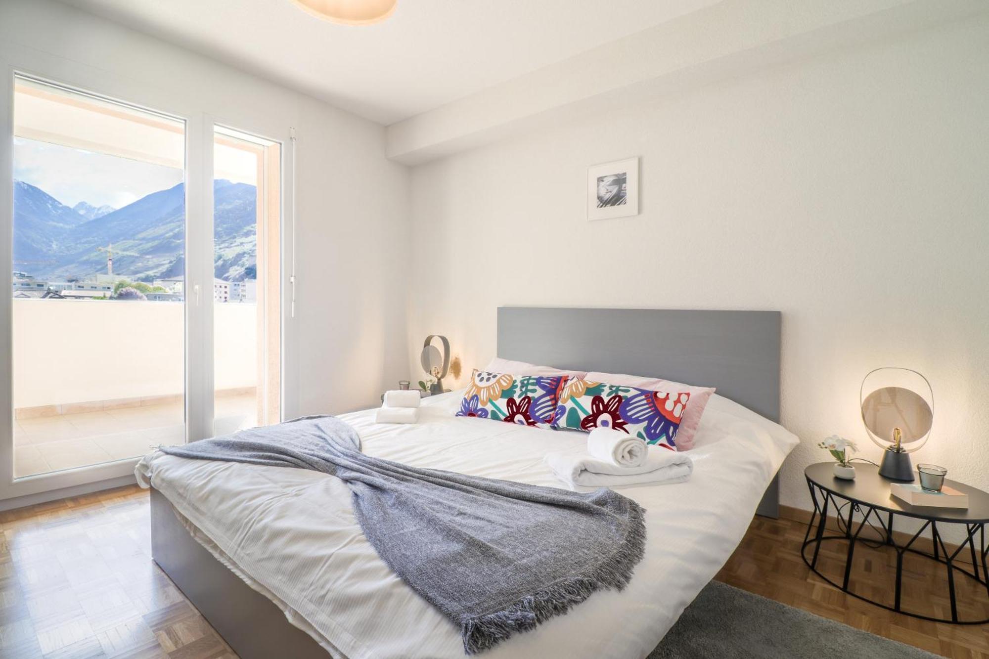 Modern Apartment Close To Martigny Train Station Eksteriør bilde